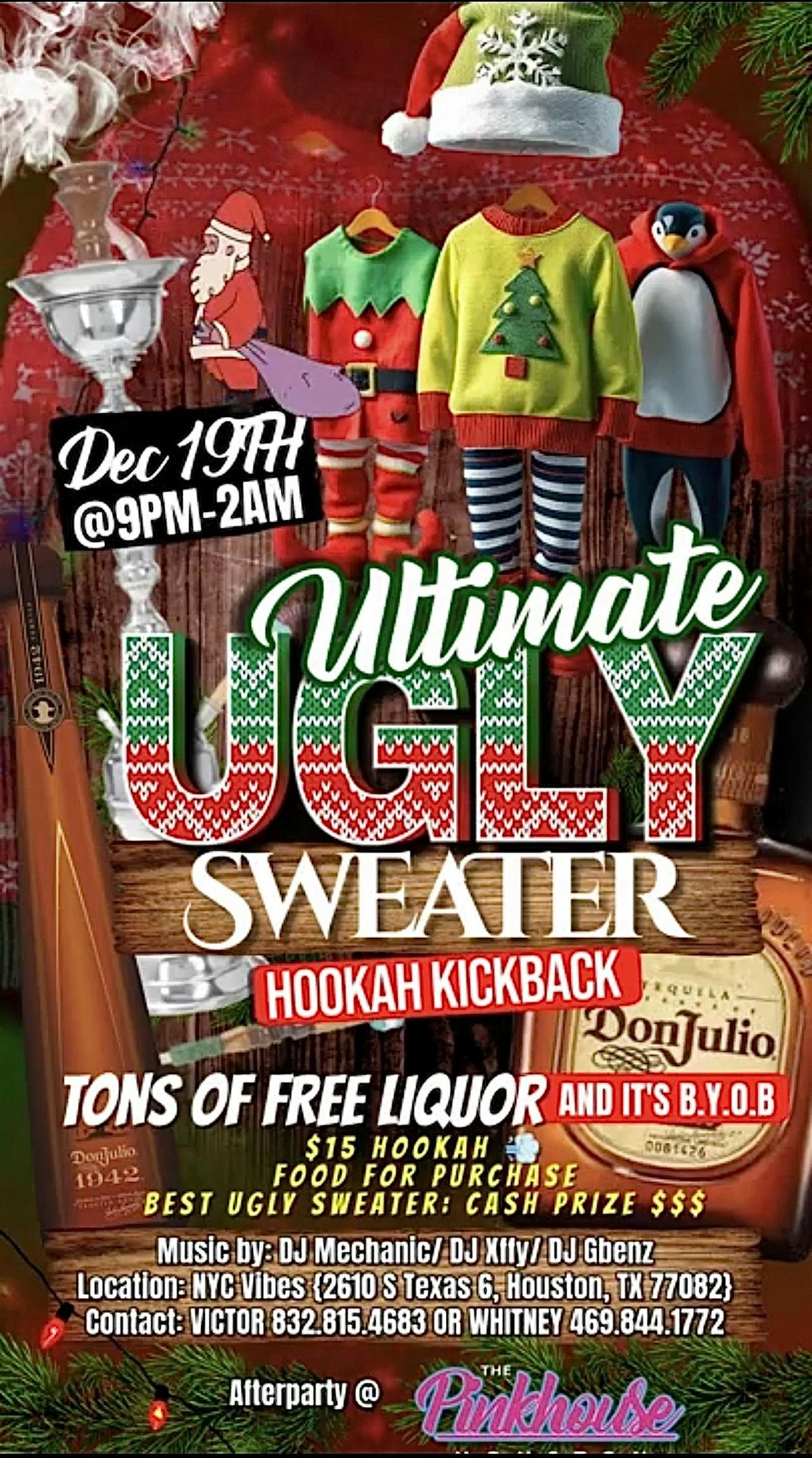 Ultimate UGLY SWEATER Christmas Kickback