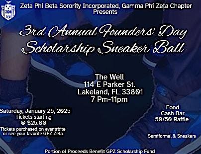 Gamma Phi Zeta 3rd Annual Founders' Day Scholarship Sneaker Ball