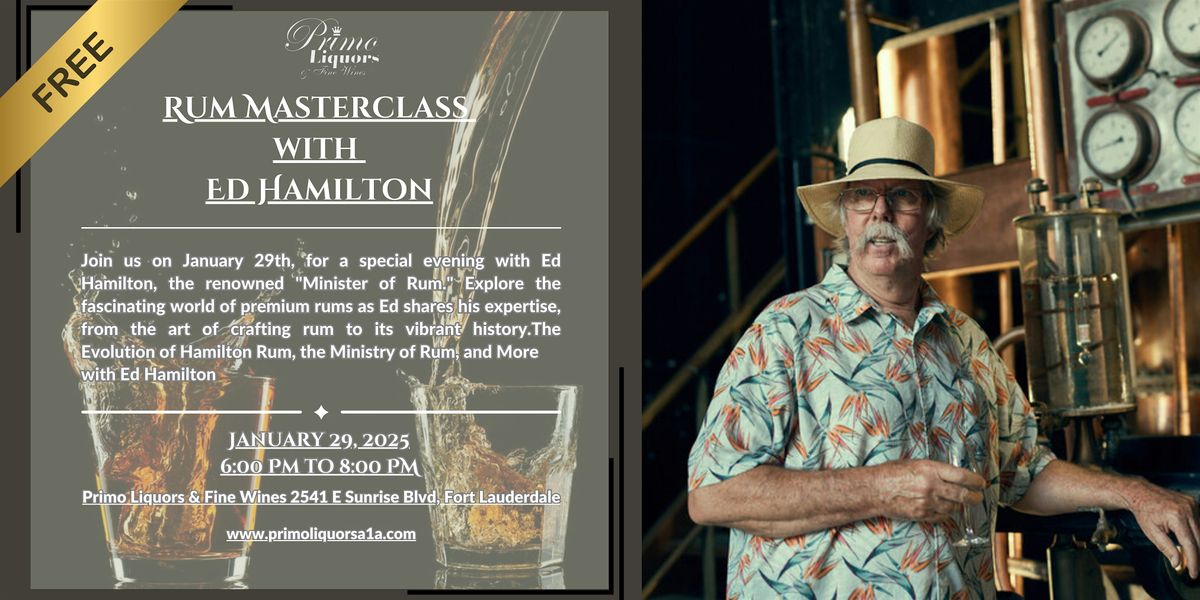 Rum Masterclass with Ed Hamilton