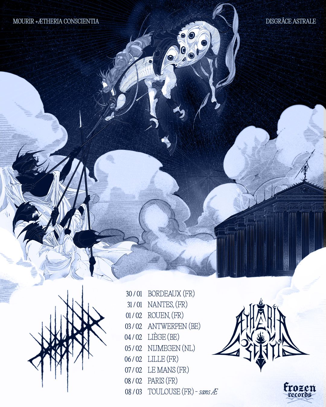 Concerts (Metal): MOURIR (Fr) + \u00c6THERIA CONSCIENTIA (Fr)