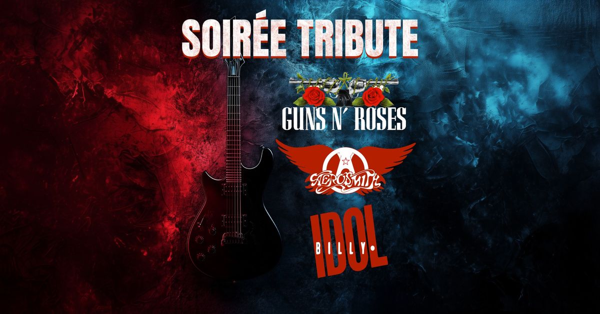 \ud83c\udfb8 Tributes : Aerosmith et Guns'n'Roses (AEROGUNS) + Billy Idol (British Idol) \ud83c\udfb8