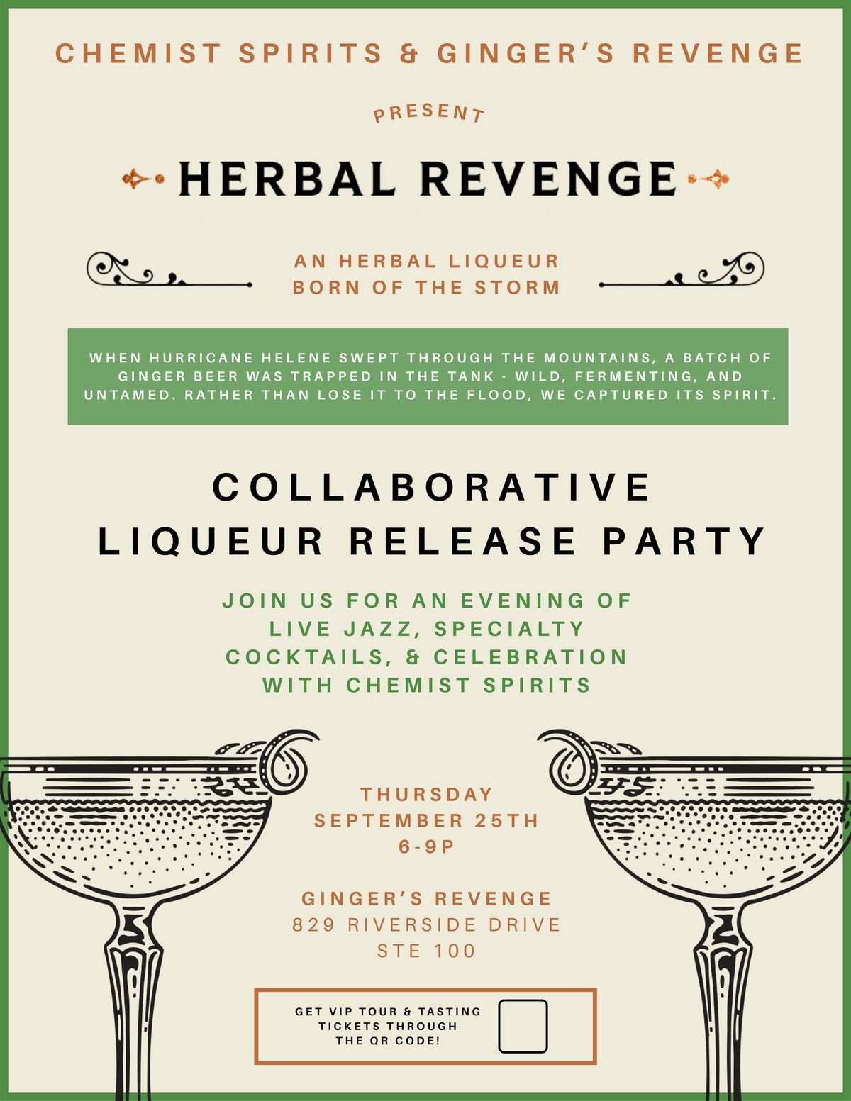 Herbal Revenge Liqueur Collaboration: VIP Tour & Tasting Experience