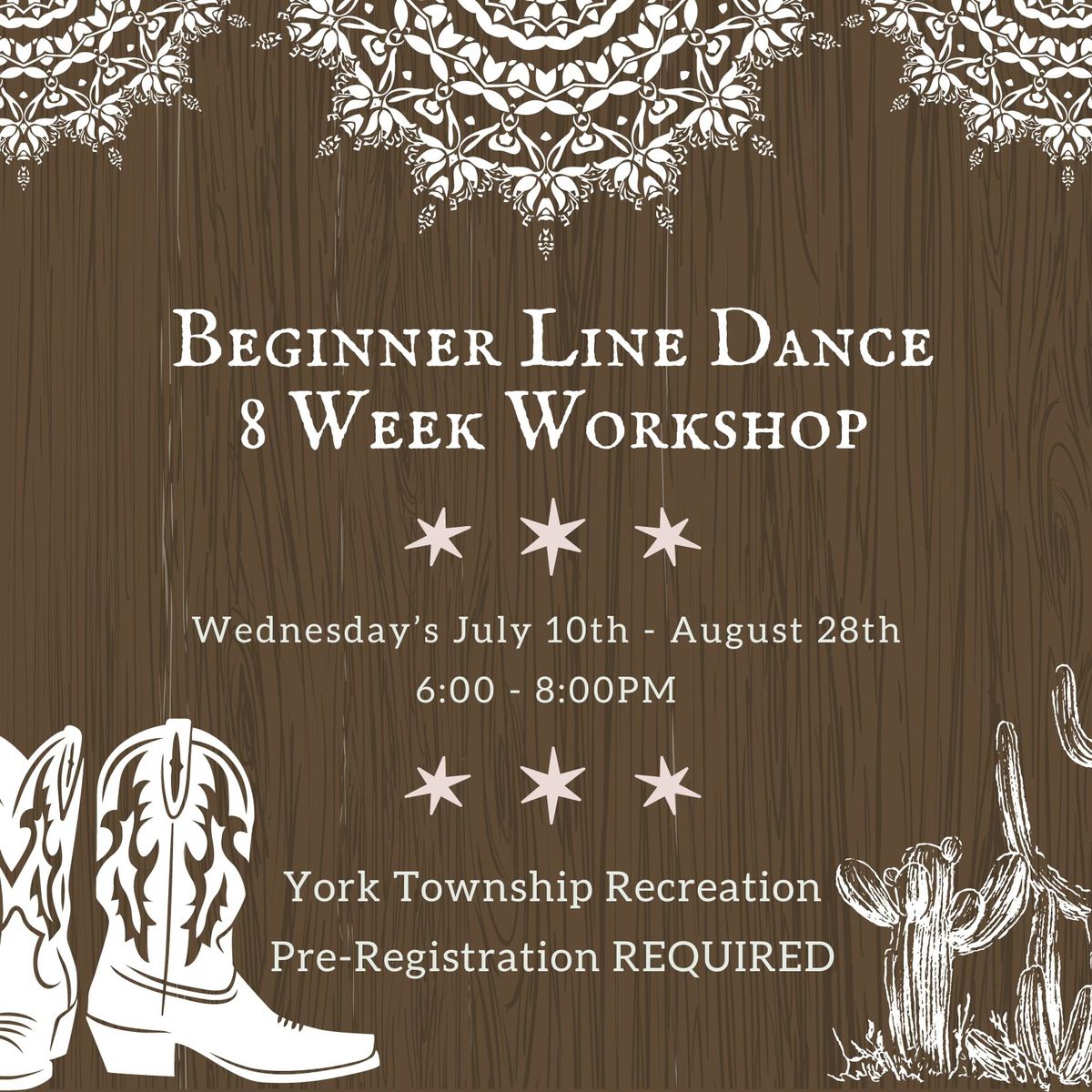 York Township Beginners Line Dance Workshop