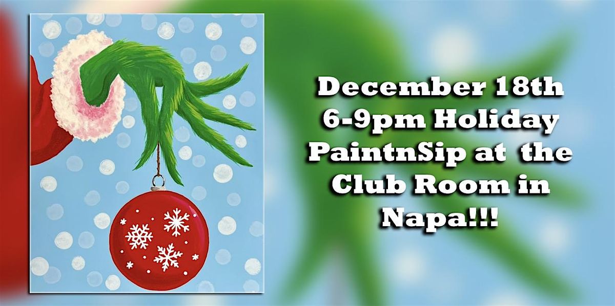 Holiday PaintnSip at The Club Room by Napa Valley Distillery