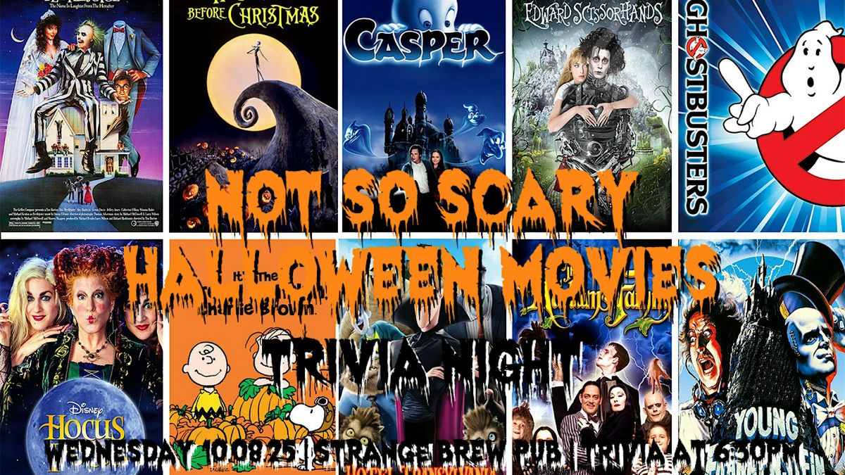 Not So Scary Halloween Movies Trivia Night