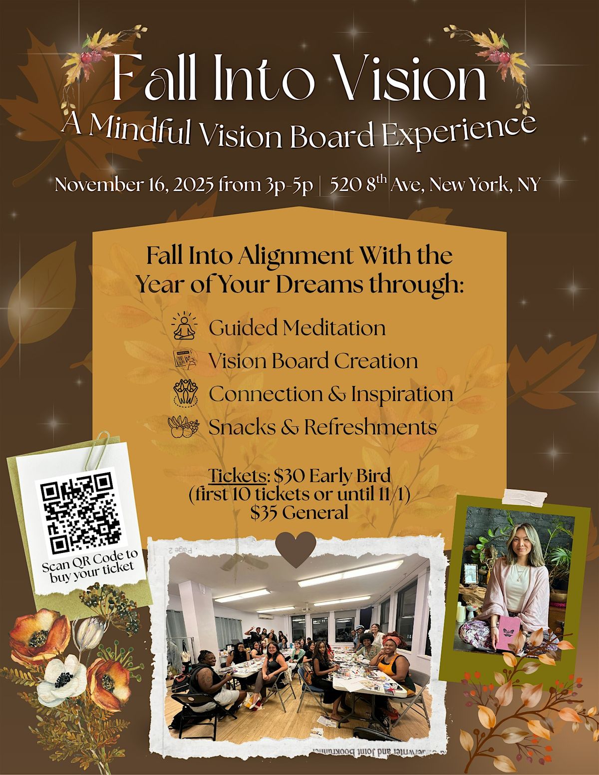 Fall Into Vision: A Mindful Vision Board Experience