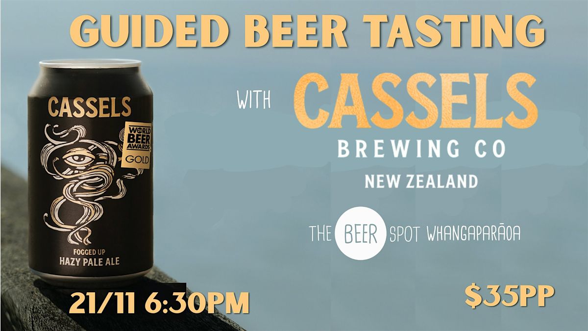 Guided Beer Tasting with Cassels Brewing Co!