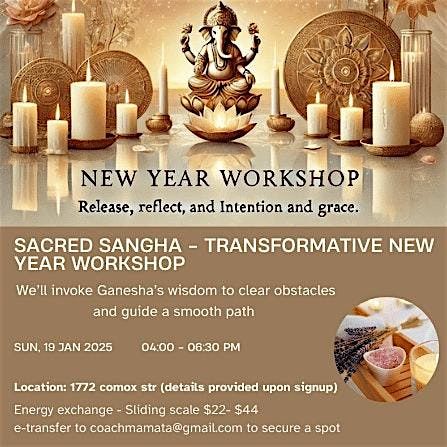 Sacred Sangha: A Transformative New Year Workshop