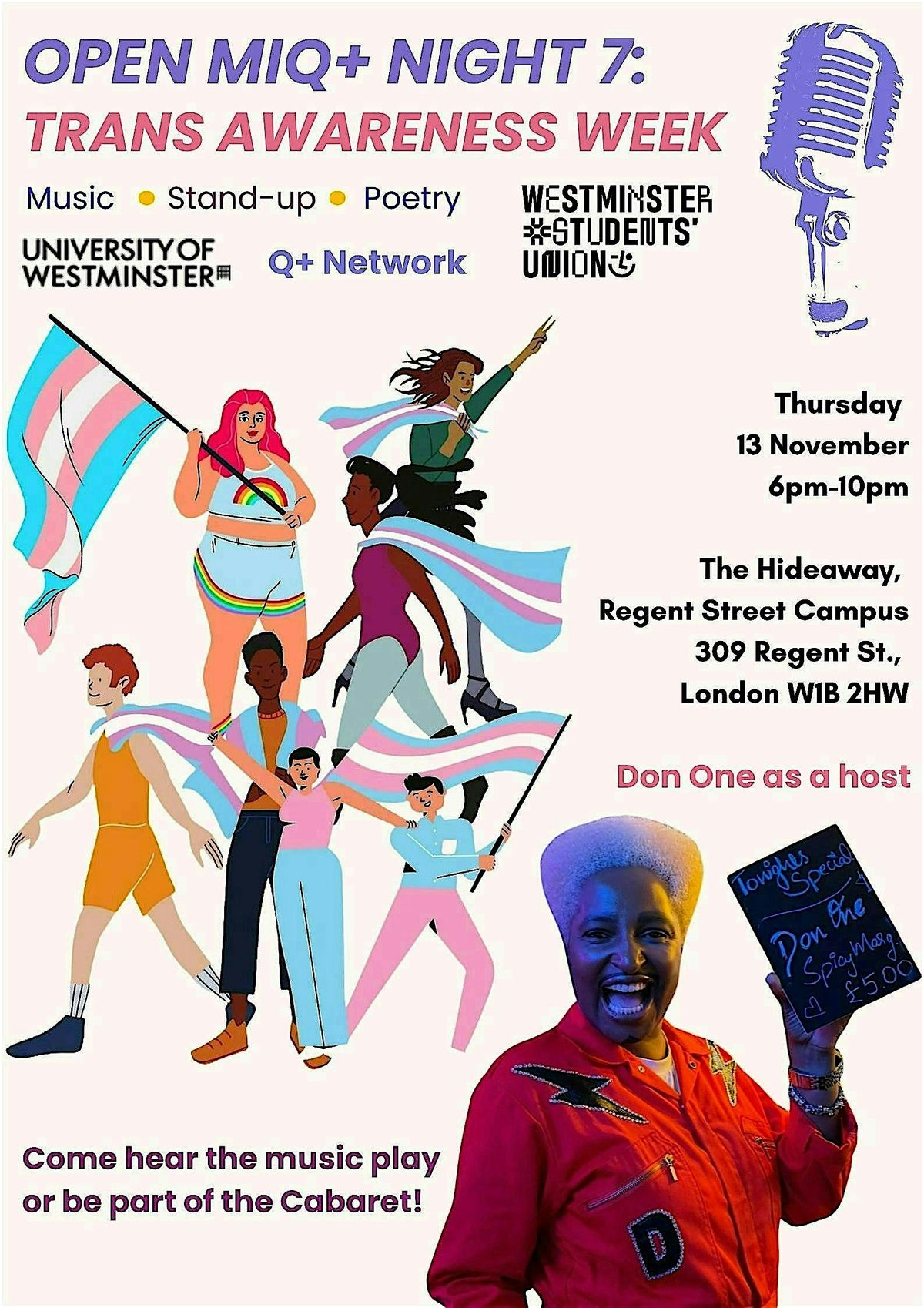 Open MiQ+ Night - Trans awareness week