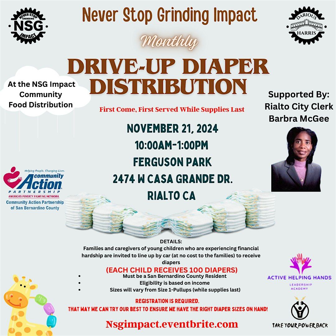 Free Drive Up Diaper Distribution-(November)