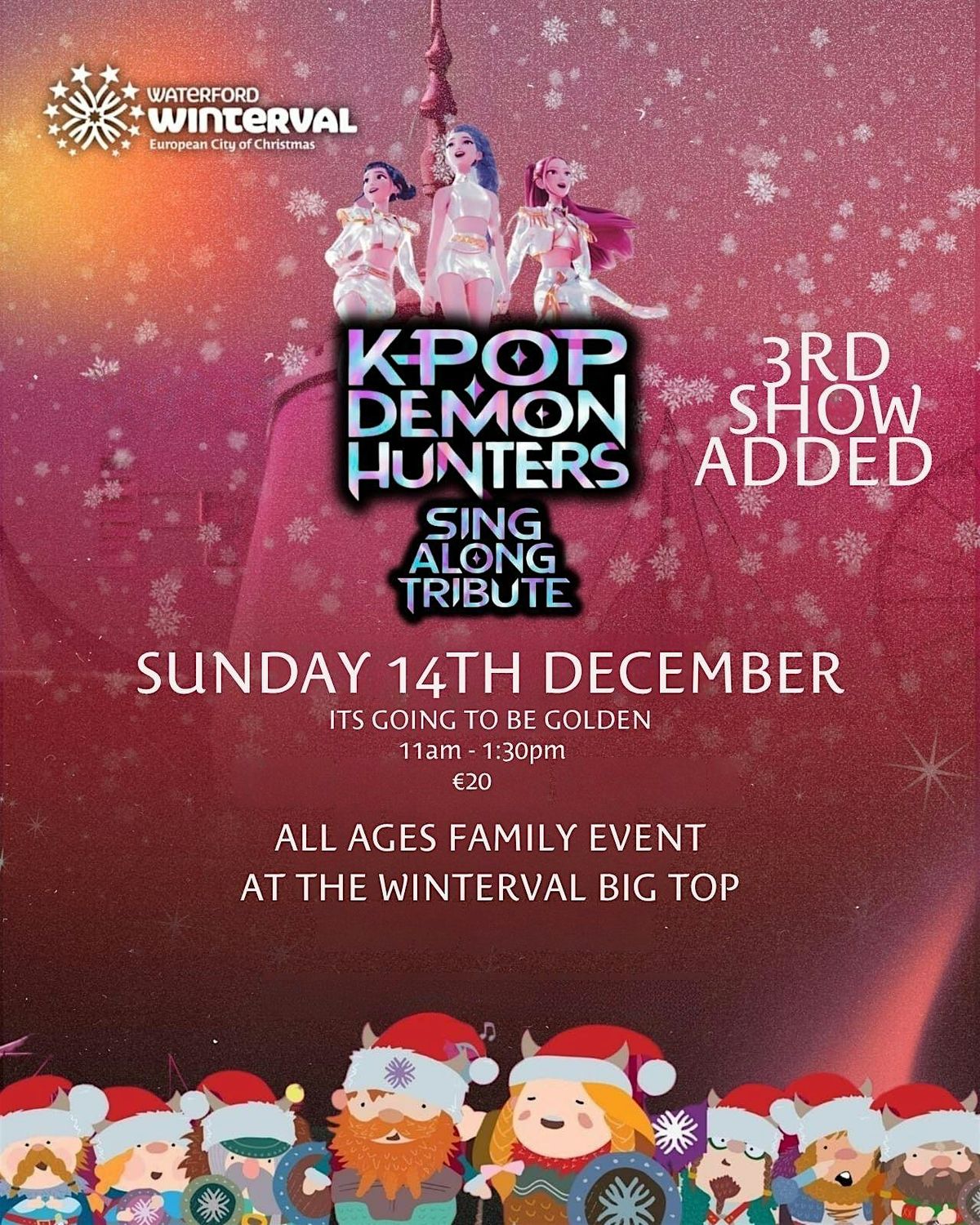 K-Pop Demon Hunters sing-along tribute - Sun 14th Dec - 11am