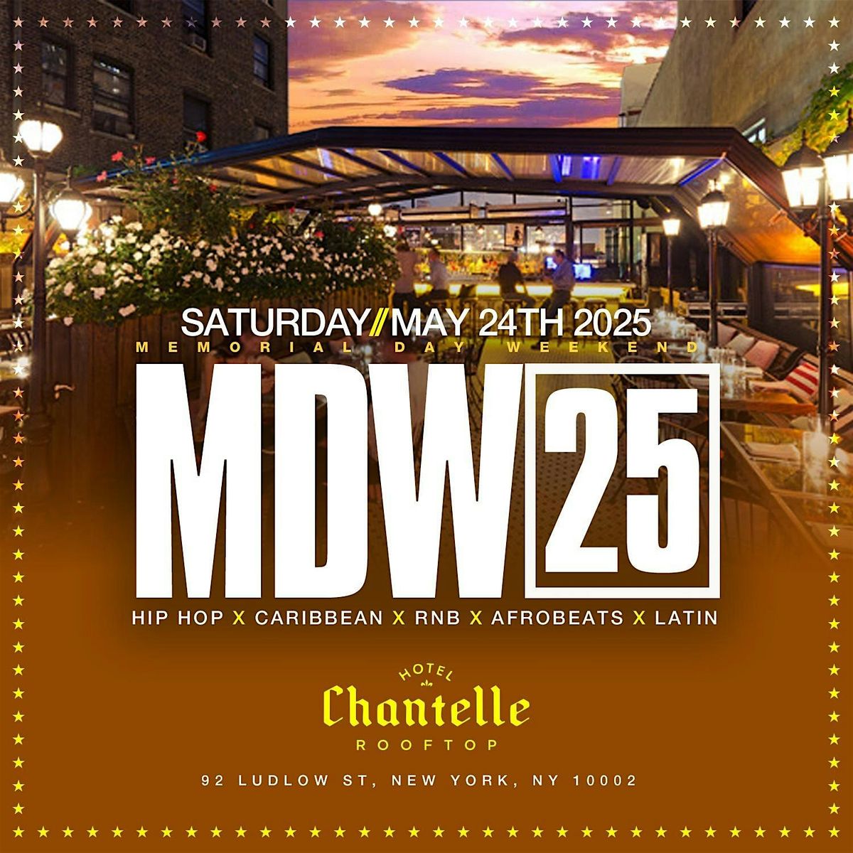 NYC\u2019S BIGGEST MEMORIAL DAY WEEKEND ROOFTOP BRUNCH DAY PARTY