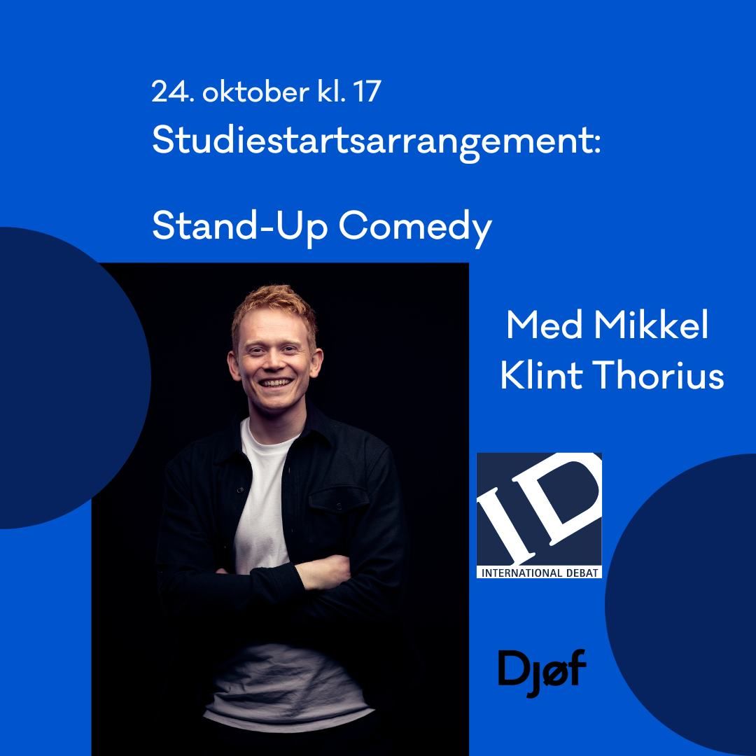 Studiestartsarrangement! Stand-Up Comedy m. Mikkel Klint Thorius