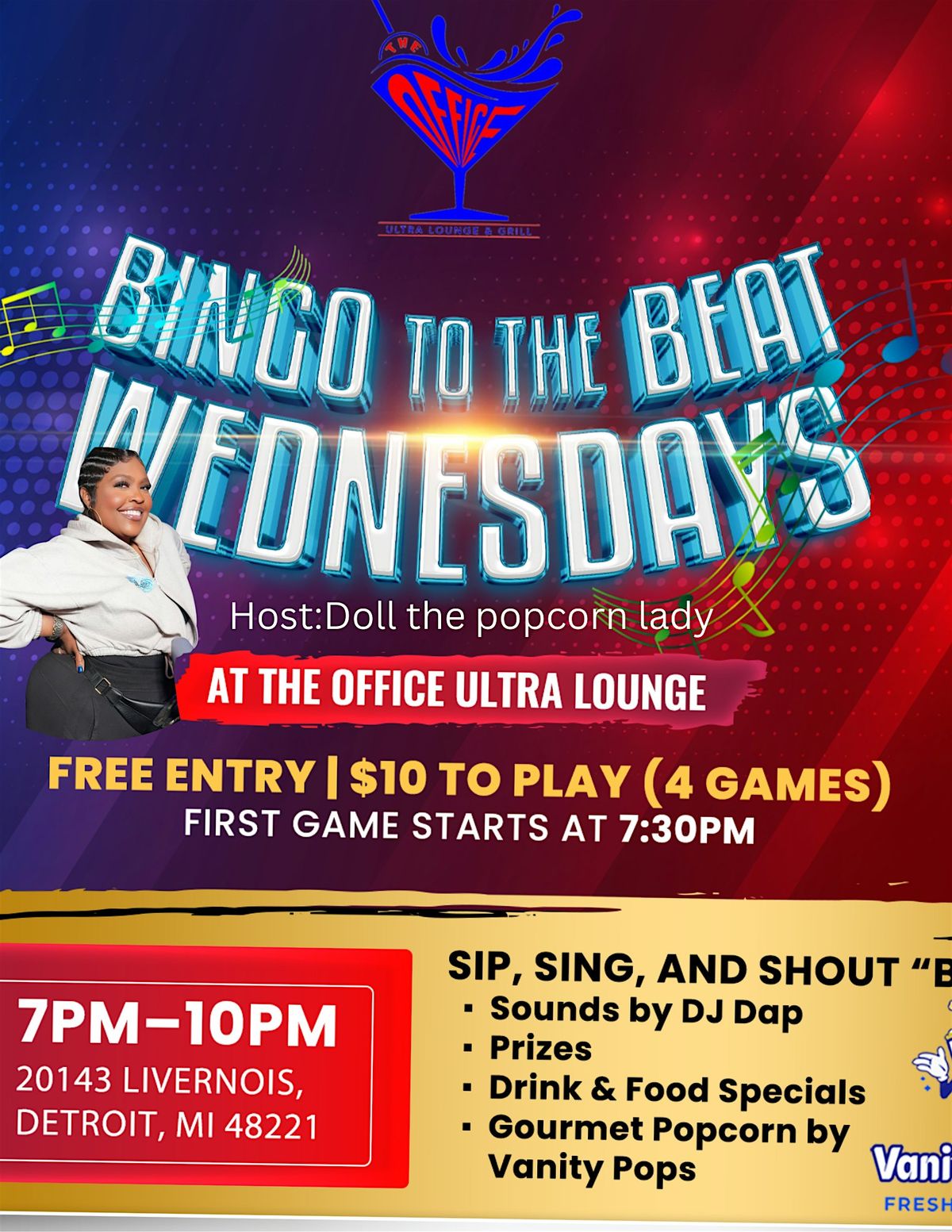 Bingo with a beat, popcorn, and cocktails