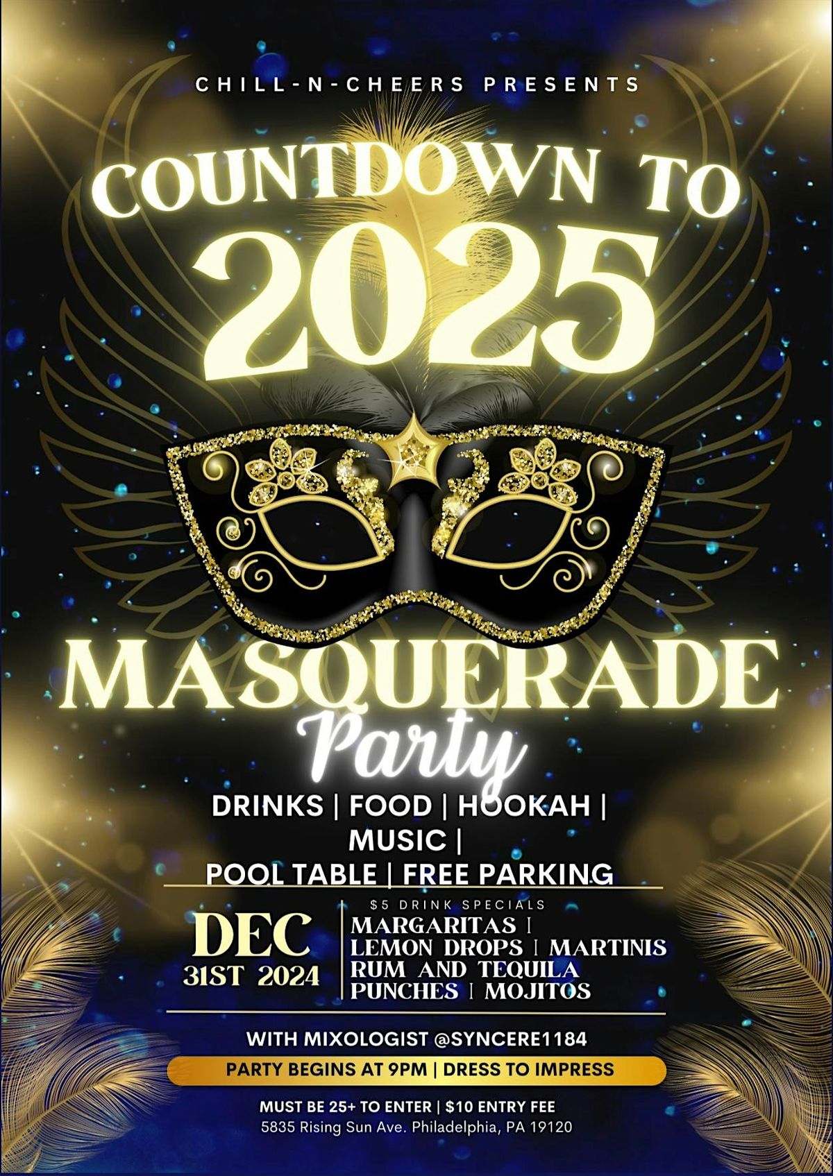 New Year\u2019s Eve Masquerade Party