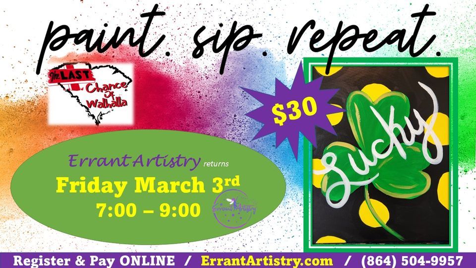 Paint n' Sip w\/Errant Artistry @Last Chance of Walhalla