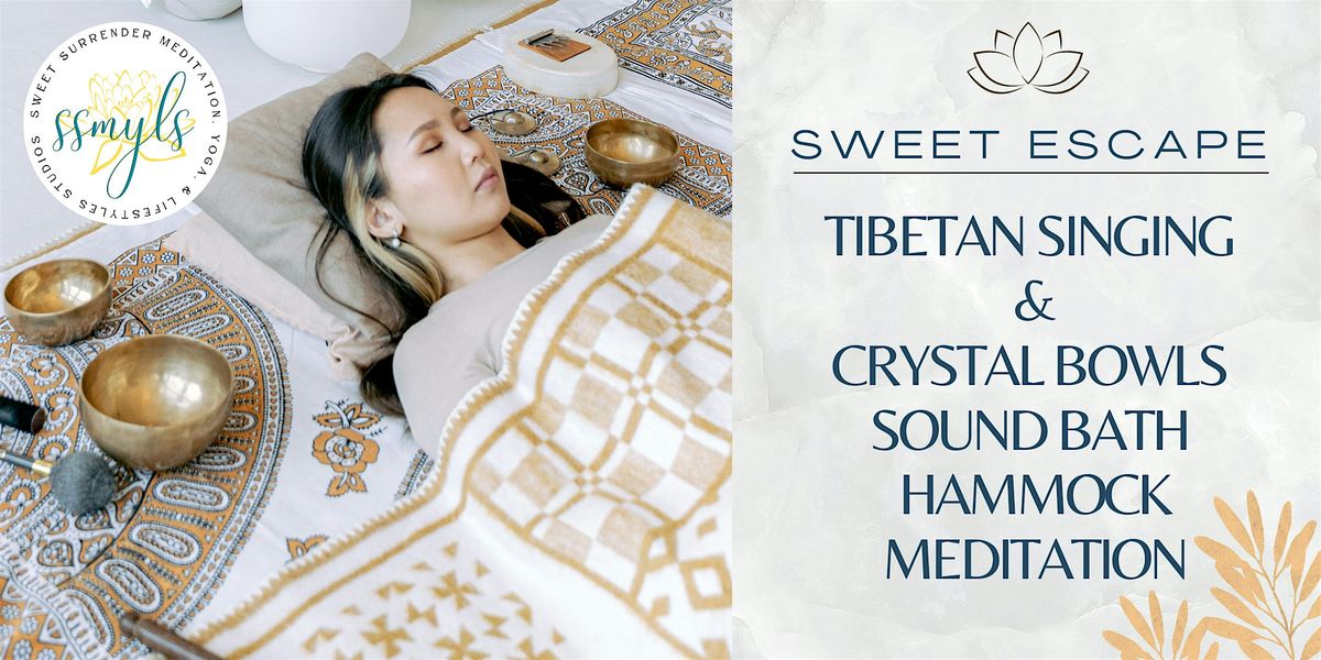 Tibetan Singing Bowls & Crystal Bowls Sound Bath Meditation in Silk Hammock