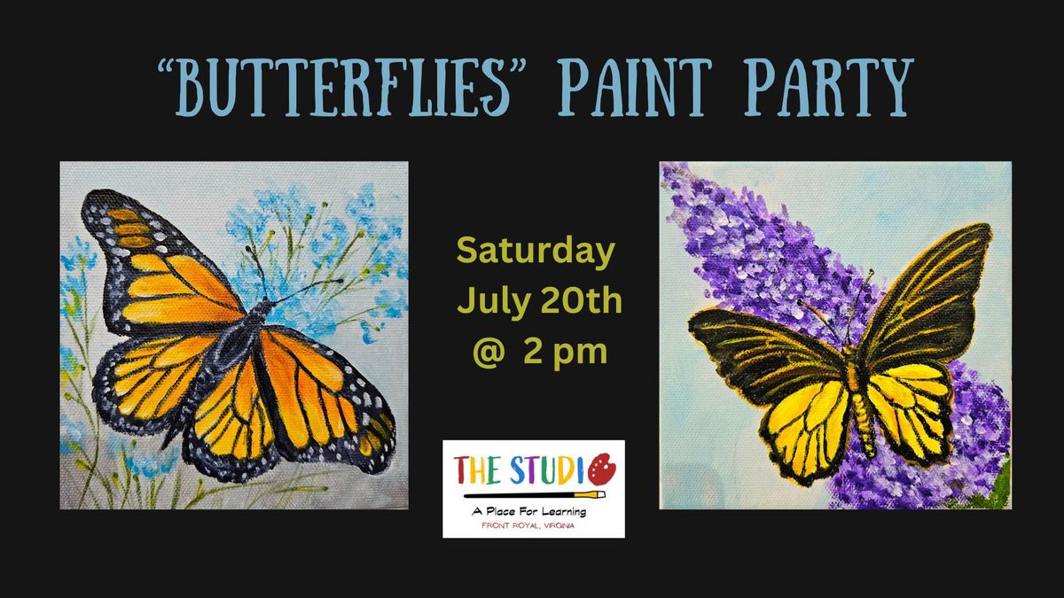 Butterflies Paint Party