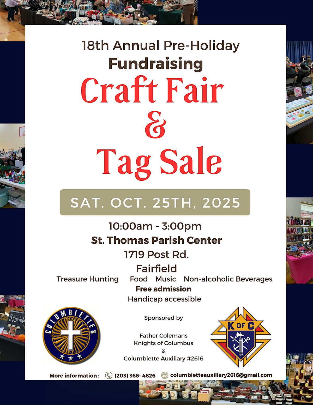 Fr. Coleman Columbiette 18th Annual Pre-Holiday Craft Fair & Tag Sale