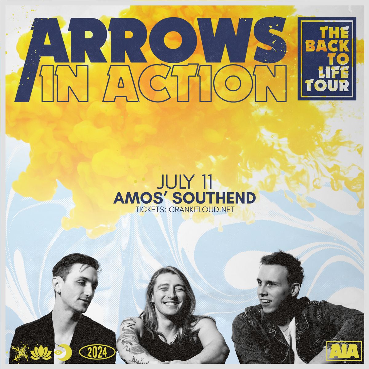 Arrows in Action 'The Back To Life Tour' at Amos' Southend - 7\/11\/24