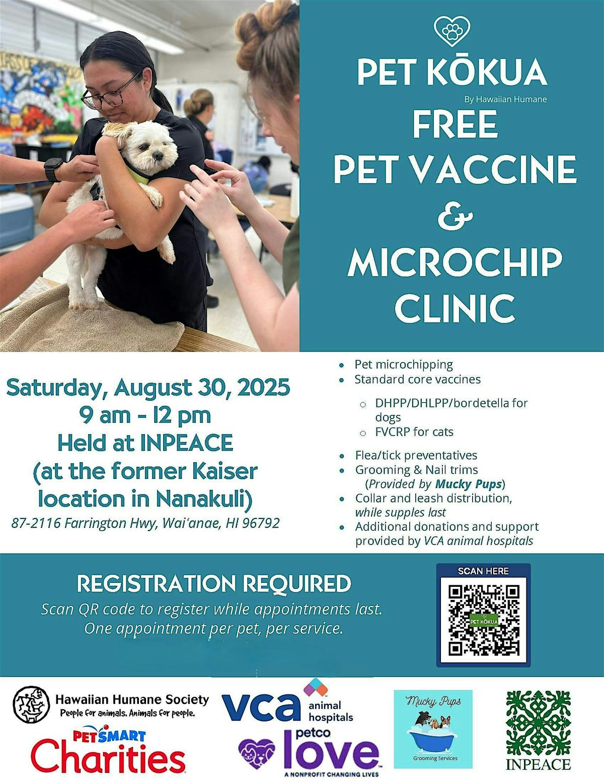 FREE Pet Microchip & Vaccine Clinic September