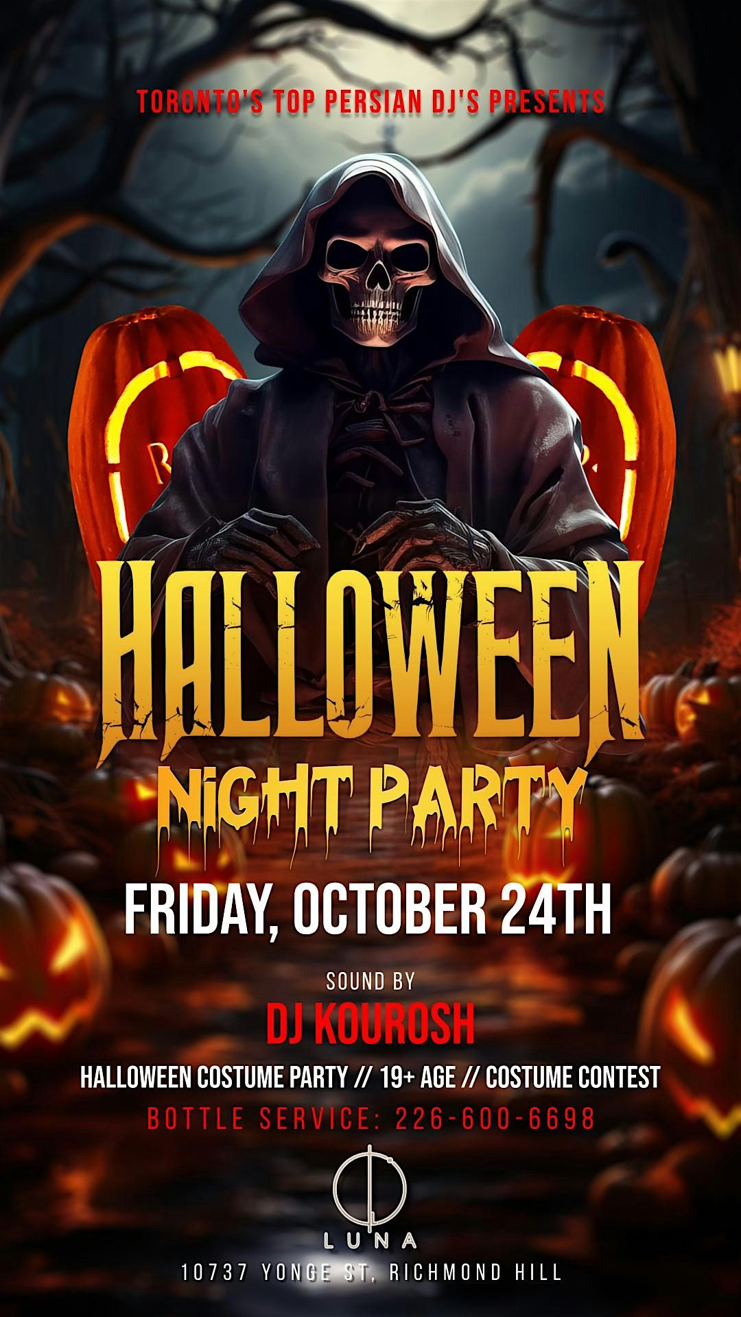 Halloween Costume Party Night  inside Luna Lounge