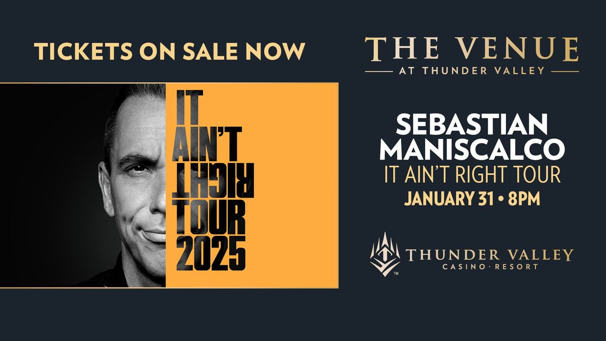 Sebastian Maniscalco: It Ain't Right Tour