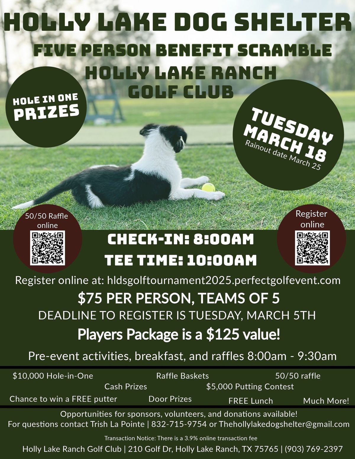 HLDS Benefit Golf Tournament 2025 - March 18th