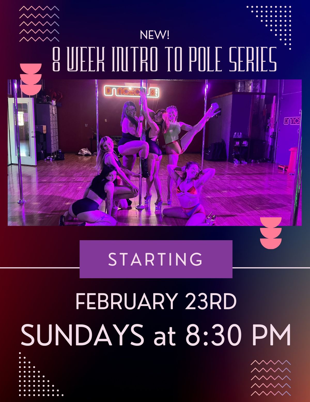 New8 Week Intro to Pole Series at Danceclub!