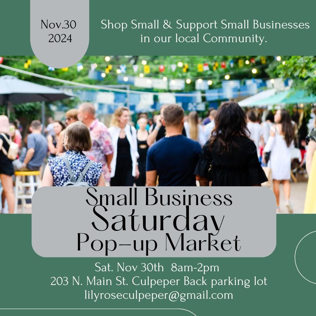 Support Small Local Businesses Pop-up Vendor Event