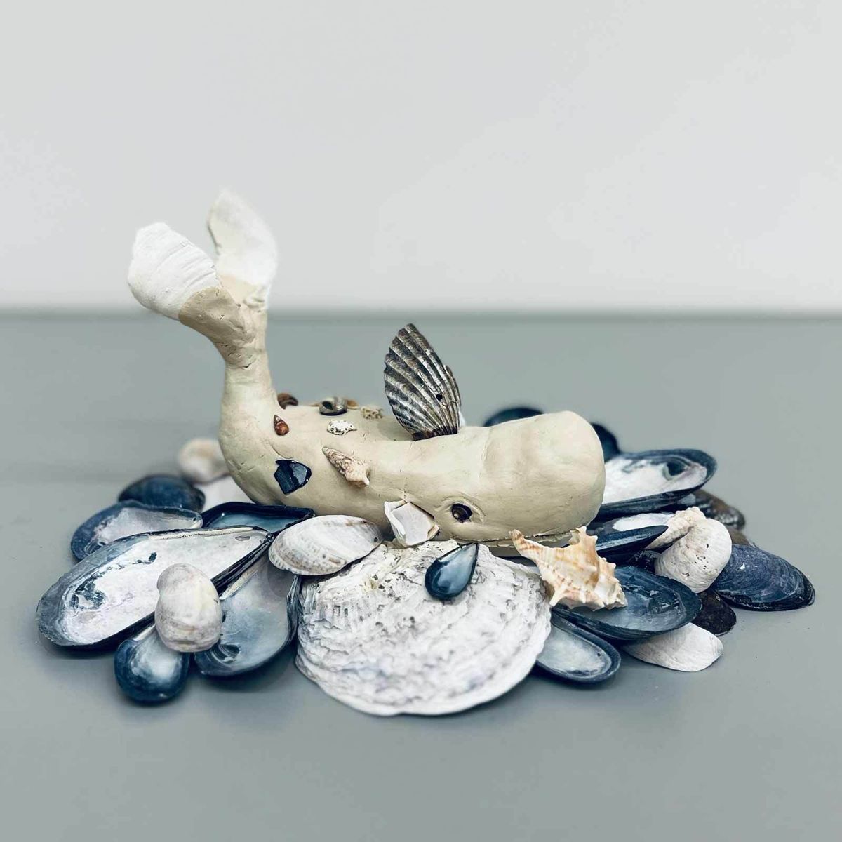 A Whale of a Time: Seashell Whale Sculptures