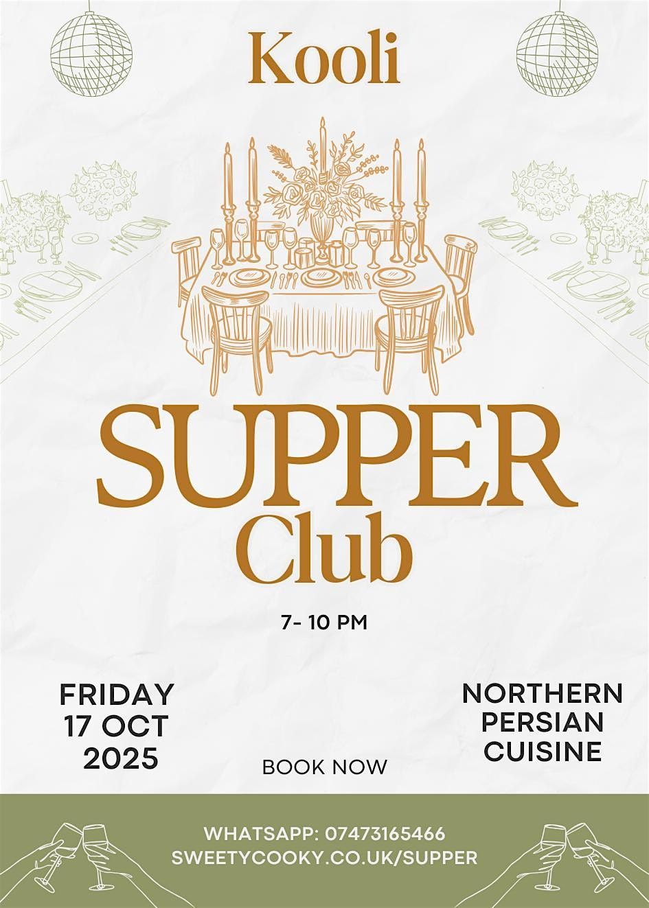 Supper Club At Sweety Cooky Bakery