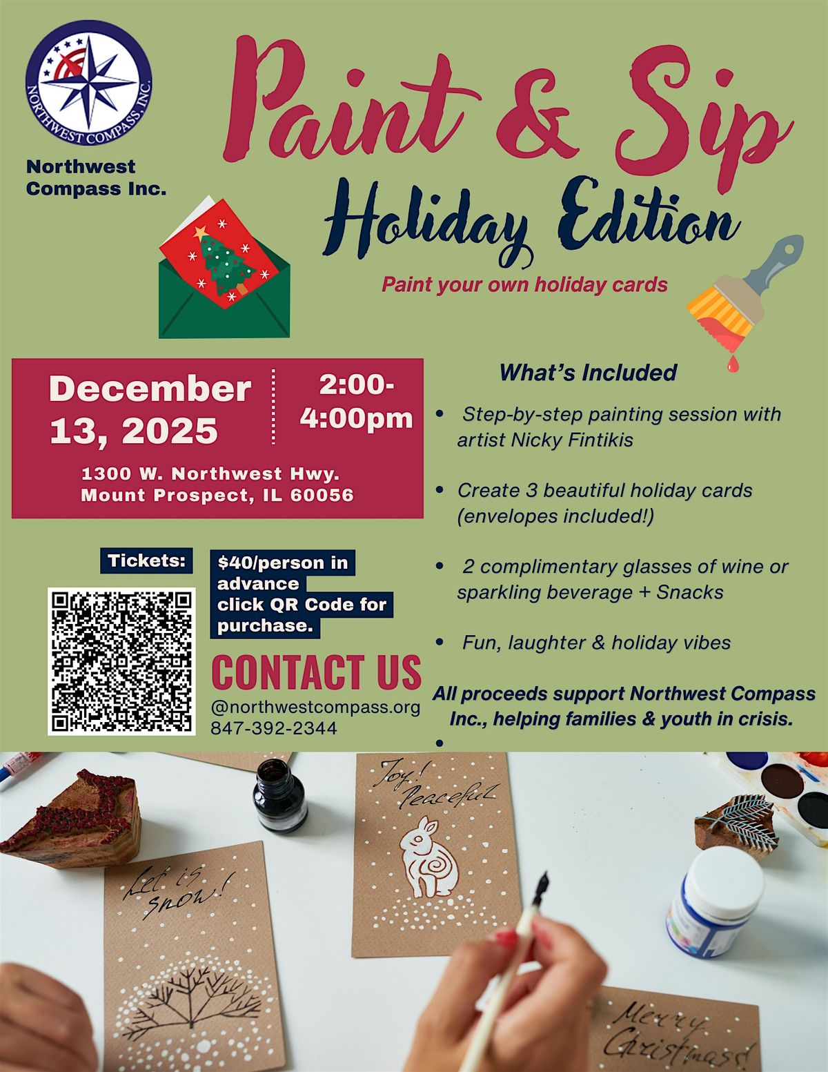 Paint & Sip Holiday Edition by Northwest Compass Inc.