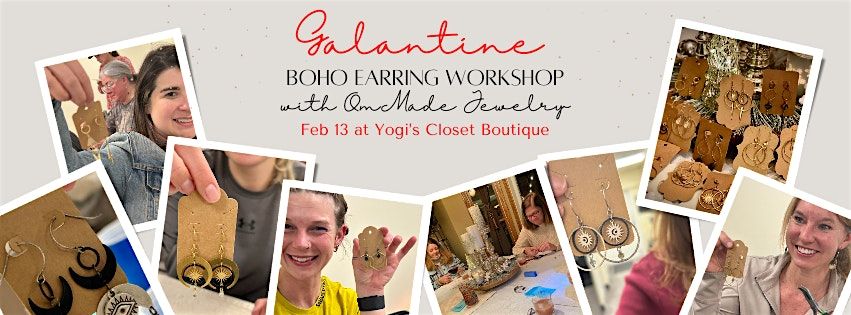 Galentine Boho Earring Workshop with OmMade Jewelry