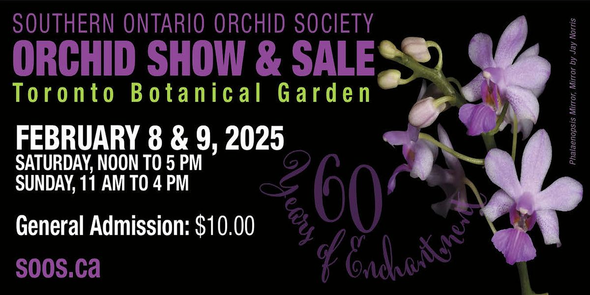 Sunday 9 Feb,  2025  - SOOS Valentines' Orchid Show and Sale