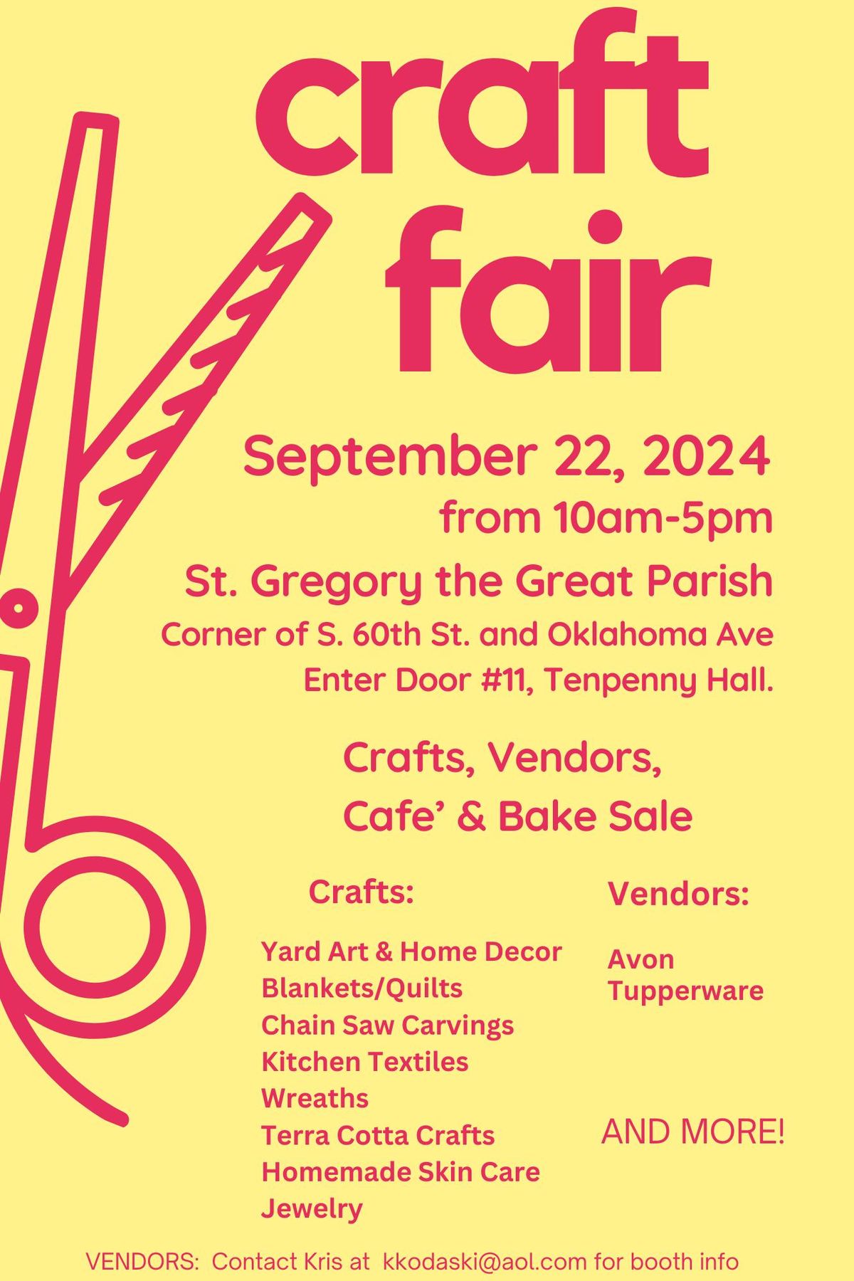 2nd Annual Craft and Vendor Fair