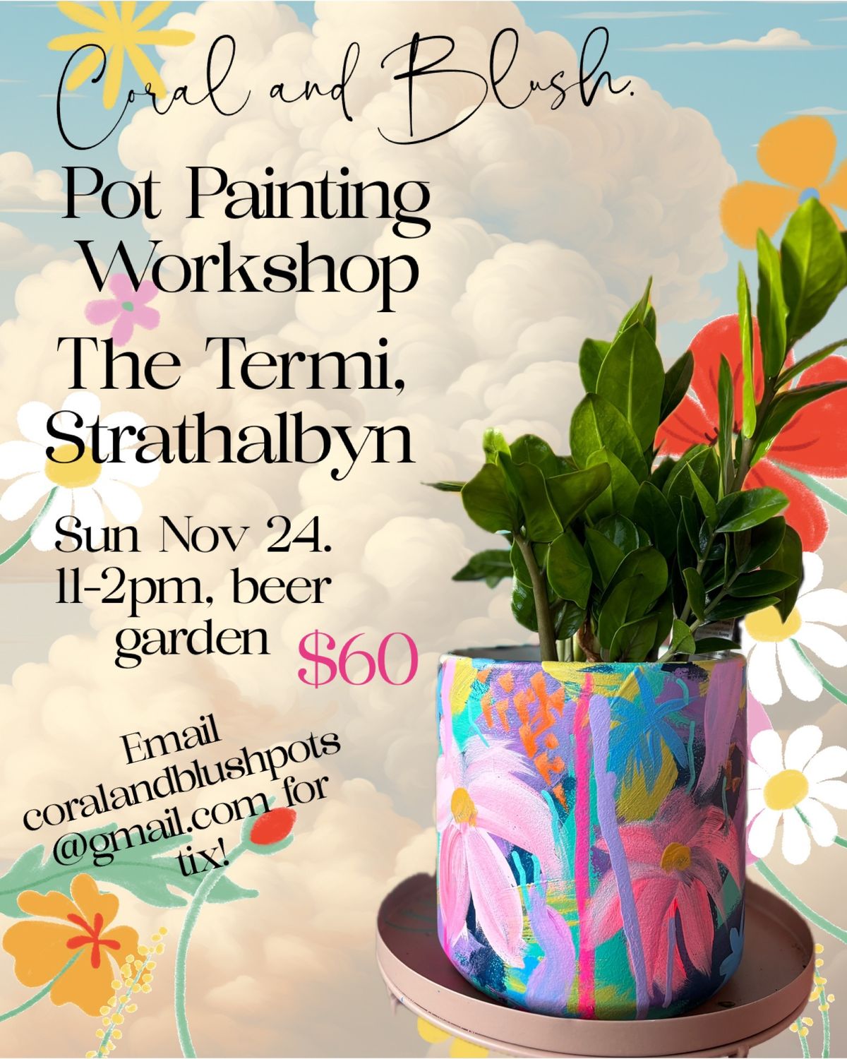 Pot Painting at The Terminus, Strathalbyn 