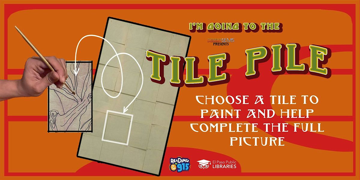 Paint a tile at the library and form a larger painting!