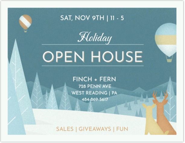 Finch + Fern's Holiday Open House!