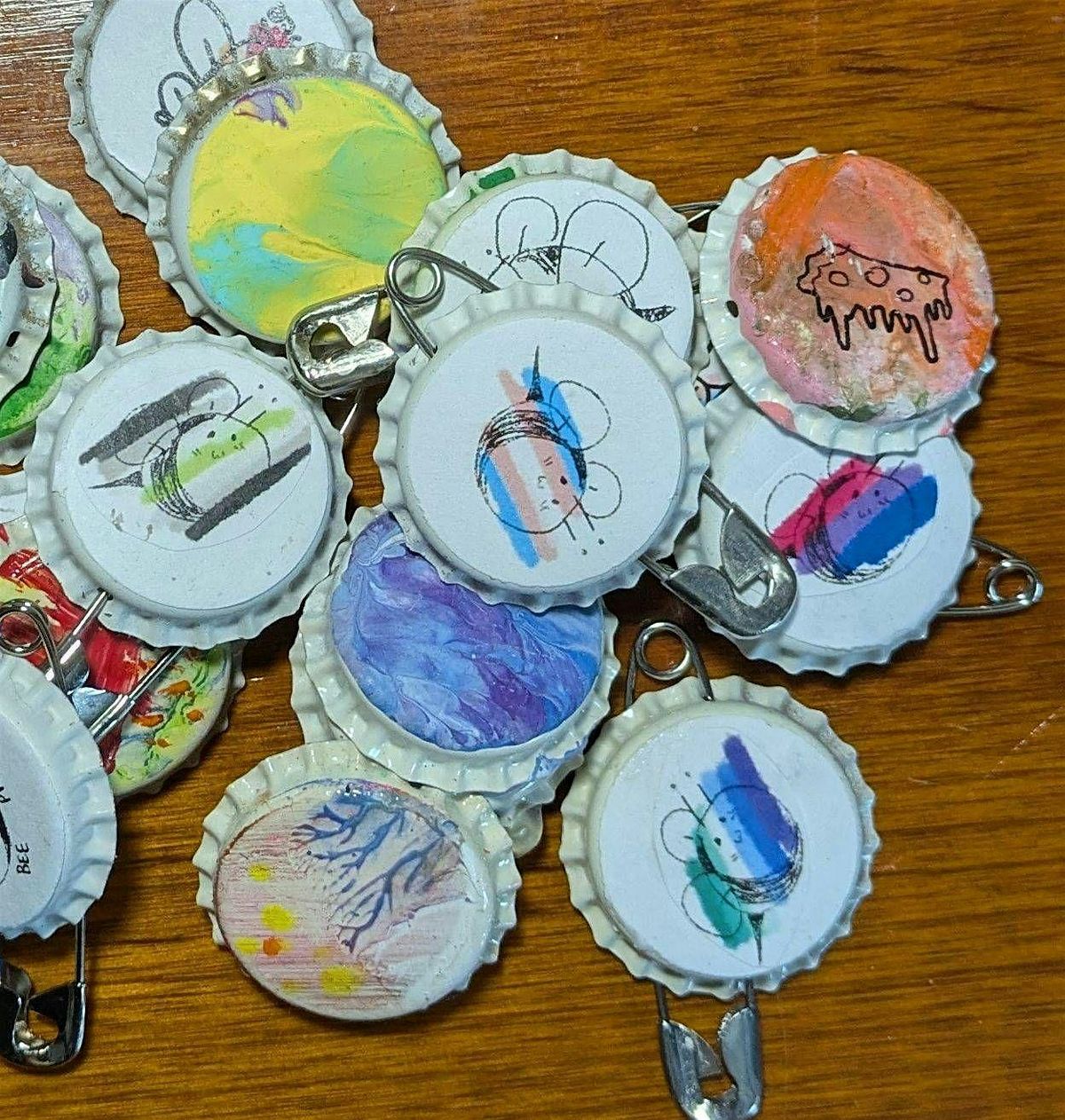 DIY Buttons & Magnets Using Bottle Caps