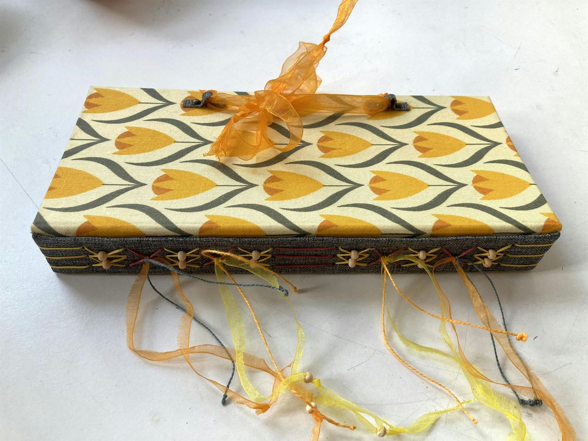 DREAMS - In-person Bookbinding Workshop- journal with exposed spine