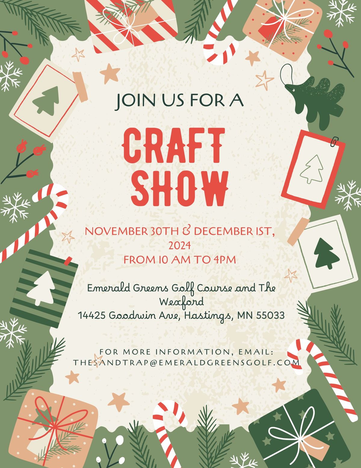 Craft Show at The Wexford & Emerald Greens Golf Course