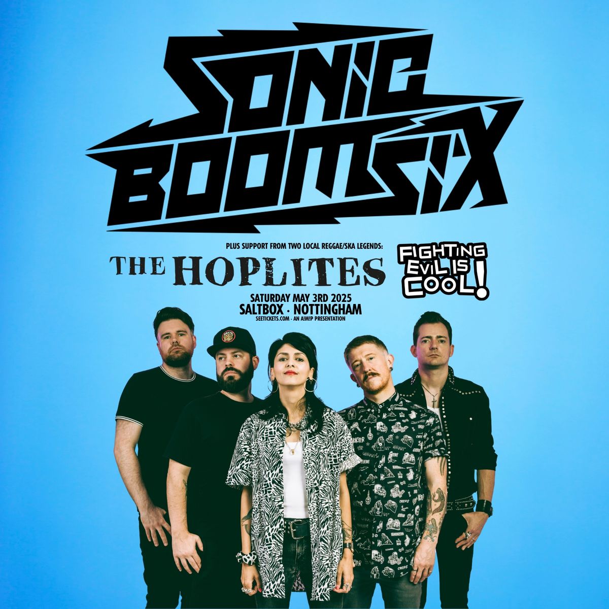 SONIC BOOM SIX \/ THE HOPLITES \/ FIGHTING EVIL IS COOL!