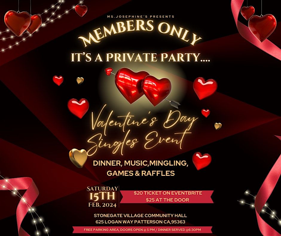 Members Only Valentine\u2019s Day Singles Night Social