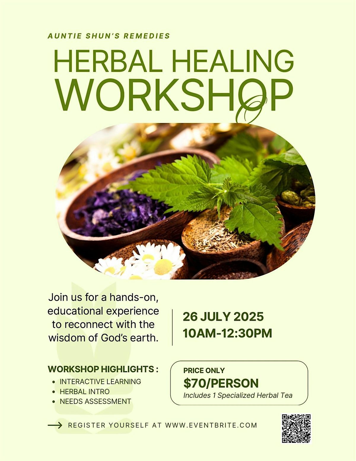 Auntie Shun\u2019s  Herbal Healing Class Pt 1