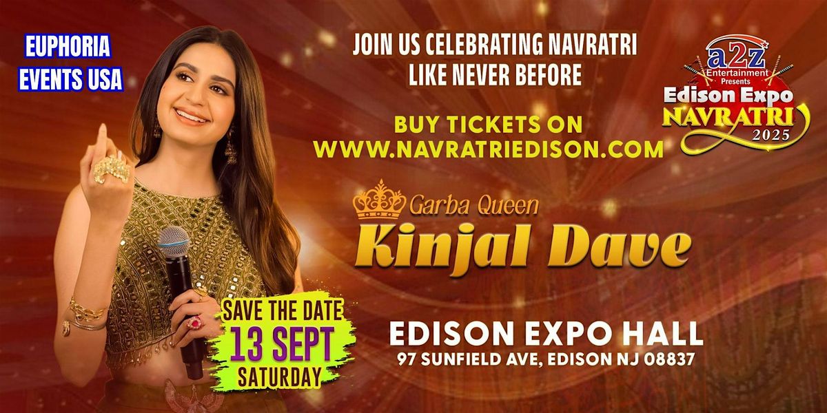 Kinjal Dave Live Garba @ EDISON EXPO NEW JERSEY.