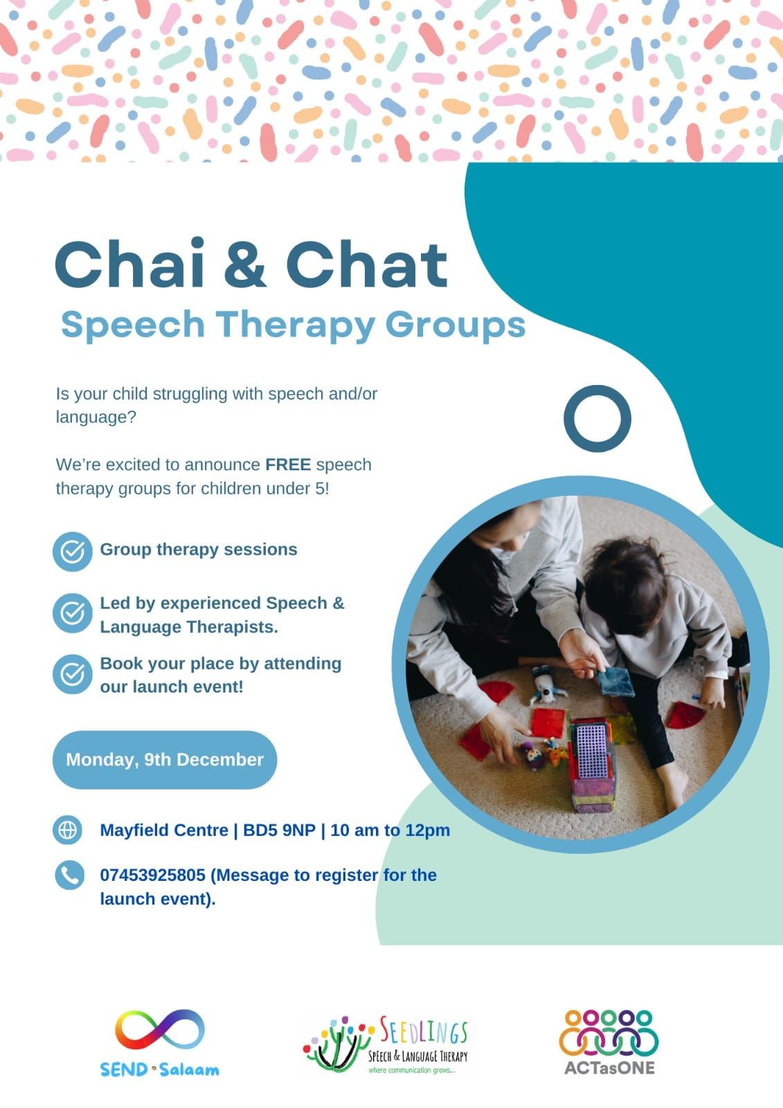 Chai & Chat\/Seedlings Speech Therapy groups