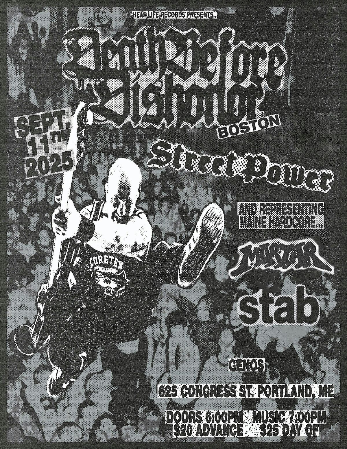 DEATH BEFORE DISHONOR \/\/ STREET POWER \/\/ MORTAR \/\/ STAB