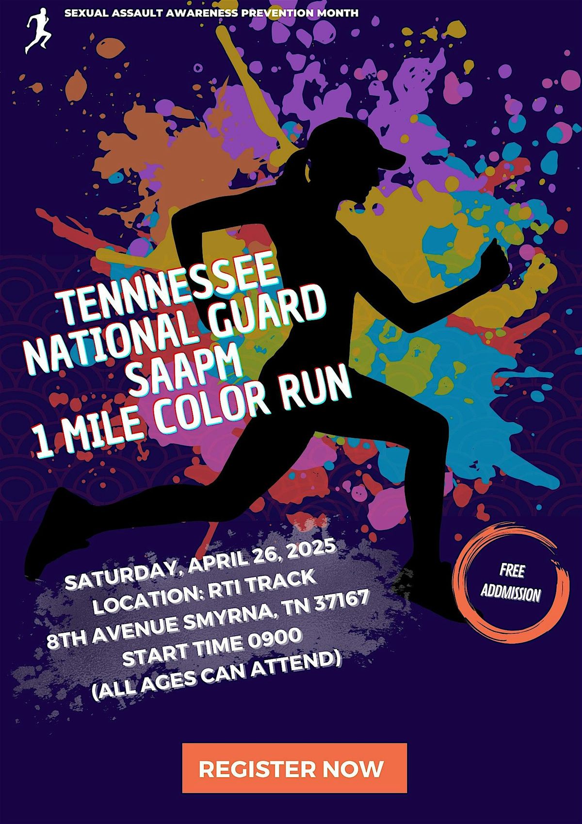 Tennessee National Guard SAAPM Color Run