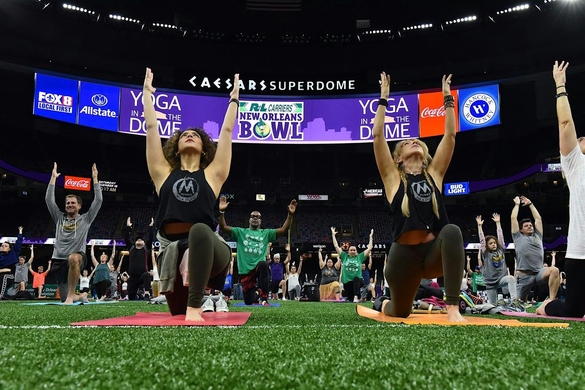 2024  Yoga In the Dome Presented by R+L Carriers New Orleans Bowl